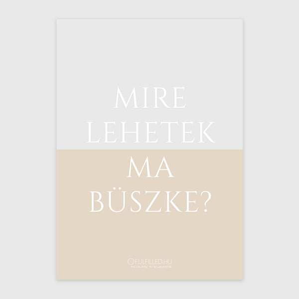 Büszkeség.